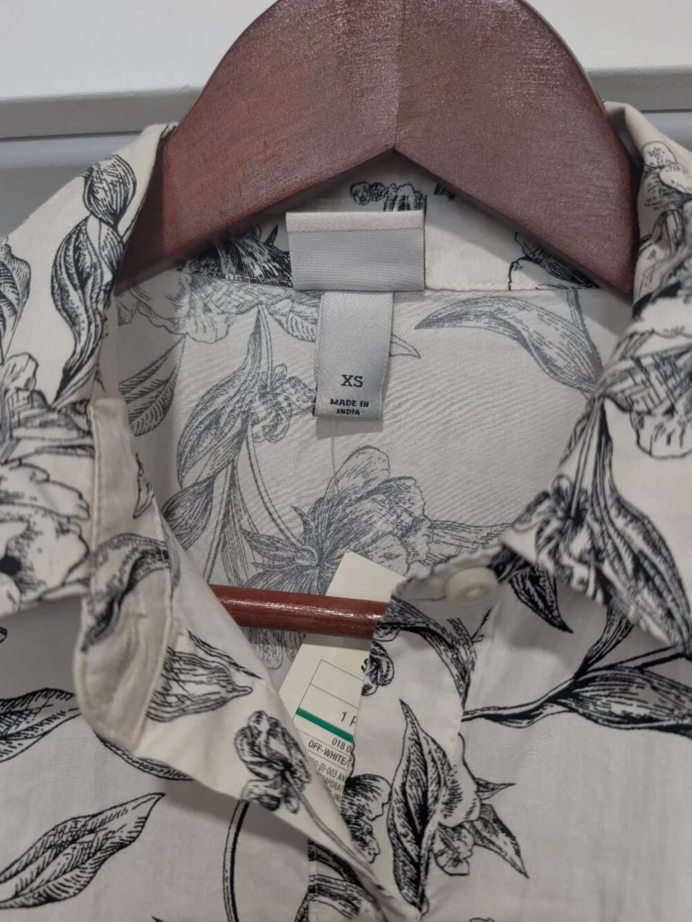 1 piece off-white floral print dress by a new day NWT size xs - Picture 2 of 5